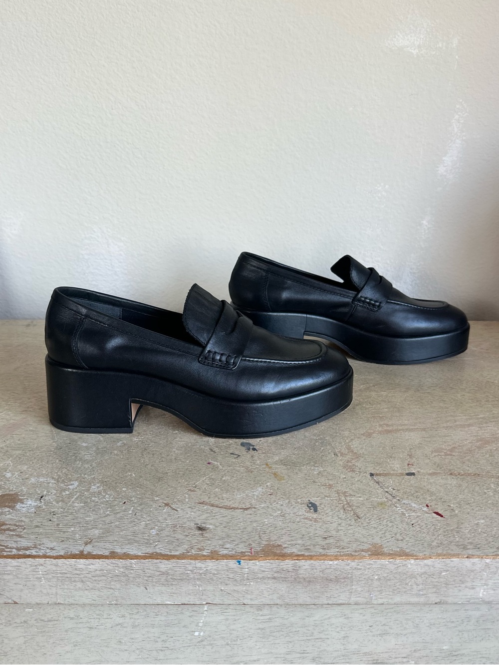 Dolce Vita Yanni Leather Platform Loafers